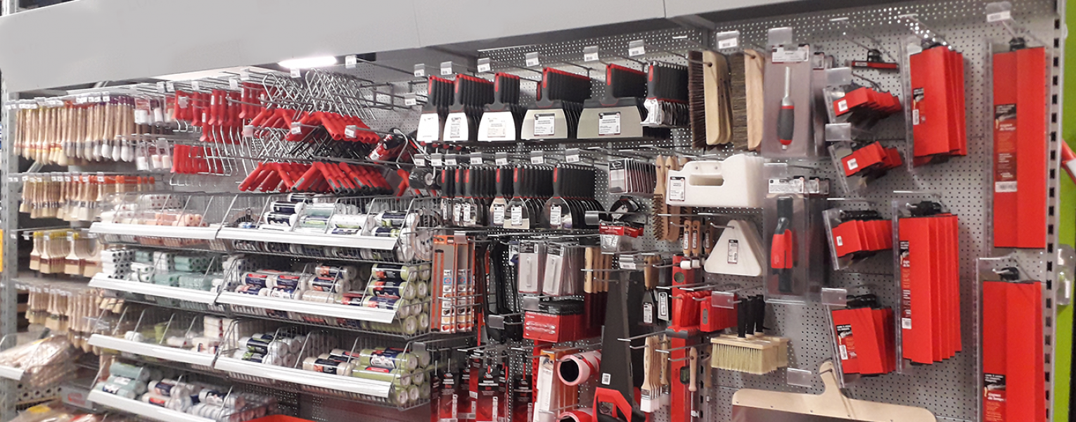 Agencement d’un rayon peinture et outillage, comment rendre vos produits plus visibles ?