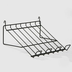 Tablette inclinée pour grille métallique