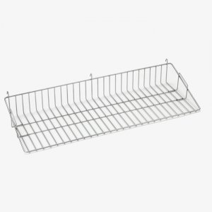Tablette métal à suspendre Grille L850 mm x Prof 300 mm