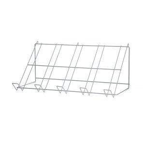 Tablette inclinée pour grille métallique