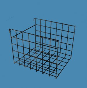 Panier en métal pour Grille, prof. 350 mm x haut. 270 mm
