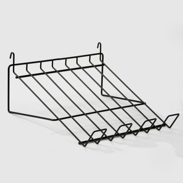 Tablette inclinée pour grille métallique