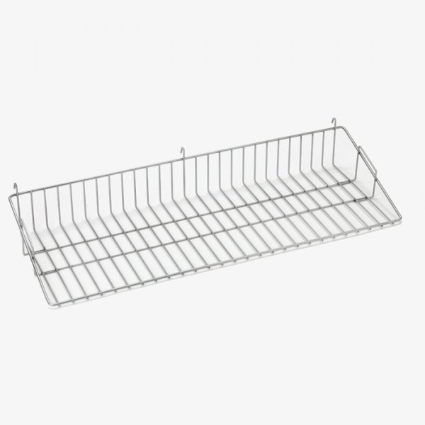 Tablette métal à suspendre Grille L850 mm x Prof 300 mm