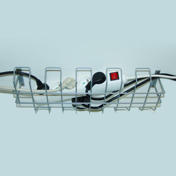 Goulotte pour Bureau en fil métallique