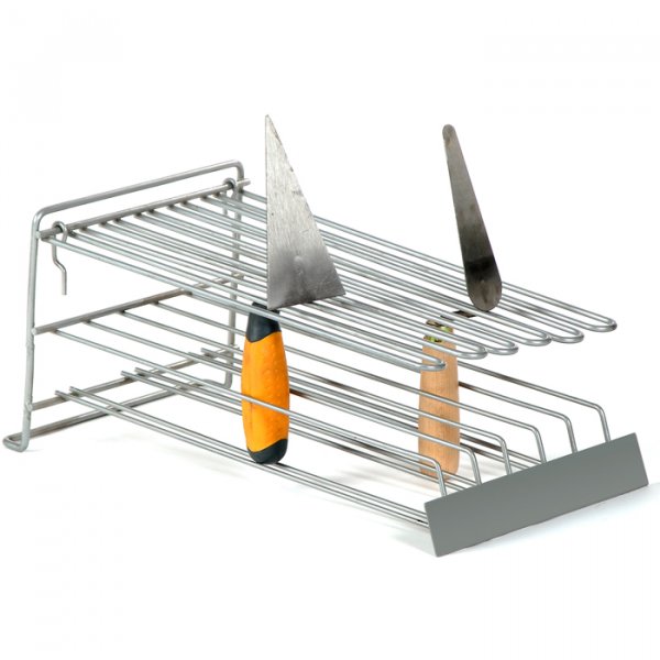Porte truelles en métal pour fond perforé, présentoir pour outillage