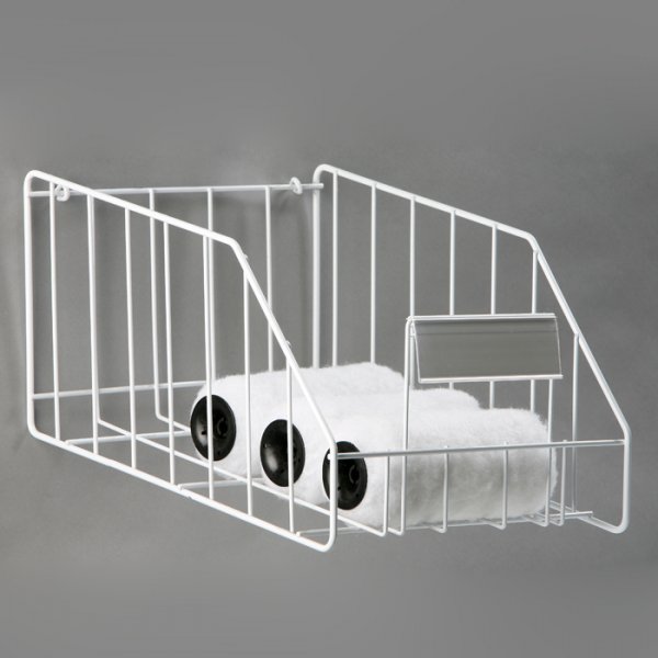 Panier métallique pour rouleaux, support outillage
