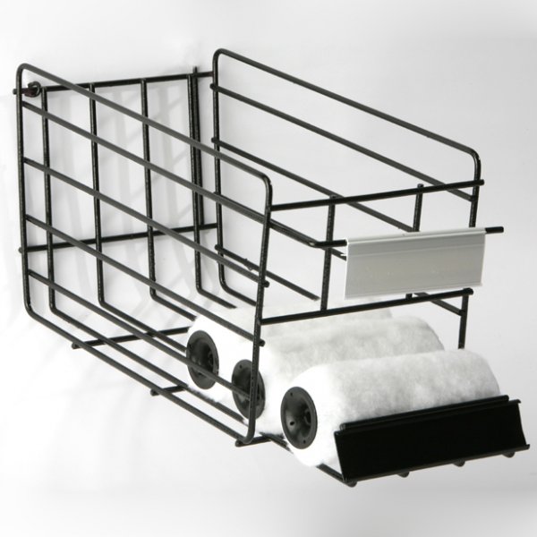 Panier en fil métallique pour rouleaux de peinture et accessoires