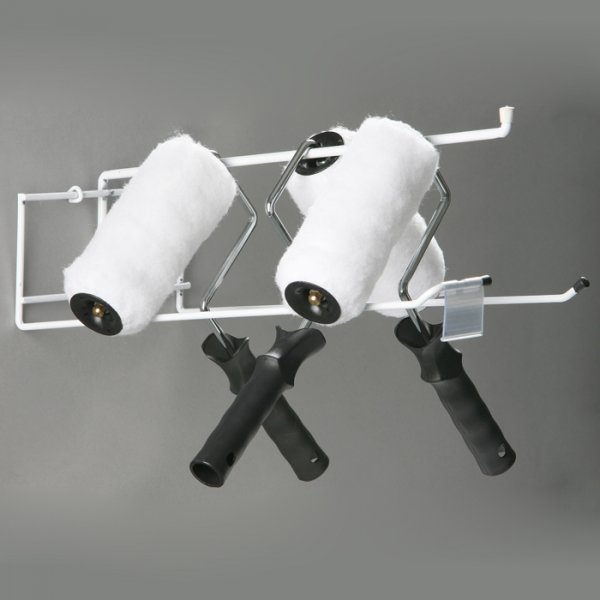 Présentoir en métal pour rouleaux, support avec porte-étiquettes